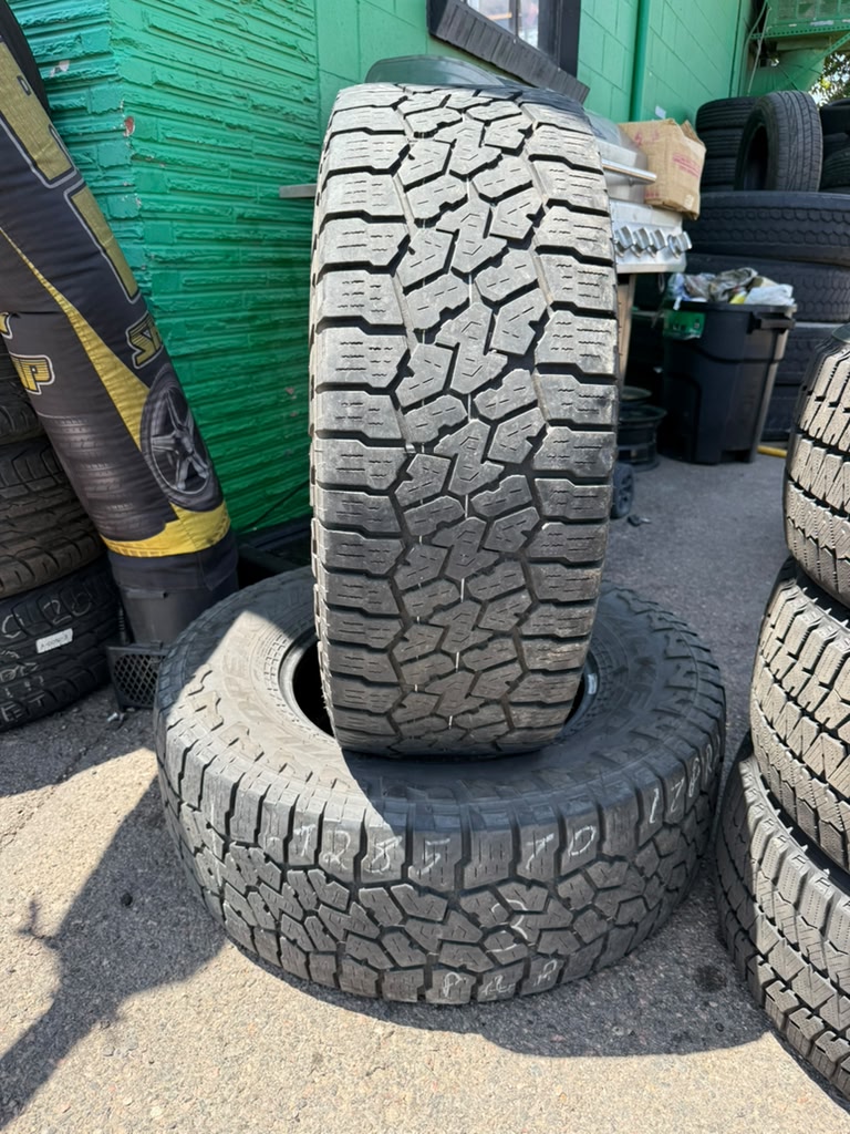 LT285/70R17 Pair (2 Used Tires) Falken WildPeak AT3W