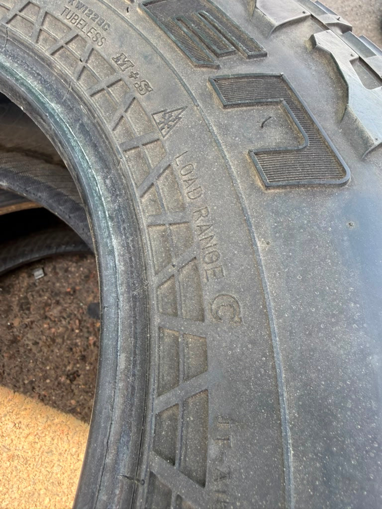LT285/70R17 Pair (2 Used Tires) Falken WildPeak AT3W