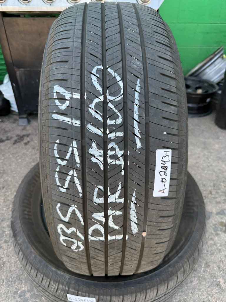 235/55R19 Pair (2 Used Tires) Bridgestone Alenza Sport AS