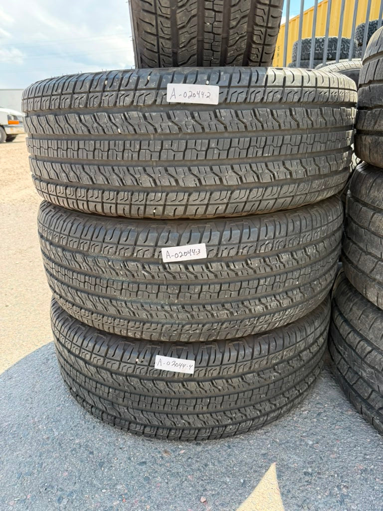 255/65R17 Set (4 Used Tires) Goodyear Wrangler Territory HT