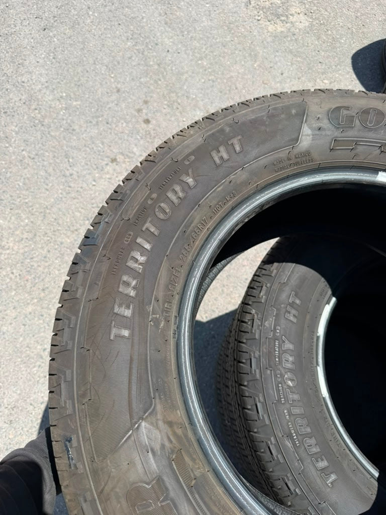 255/65R17 Set (4 Used Tires) Goodyear Wrangler Territory HT