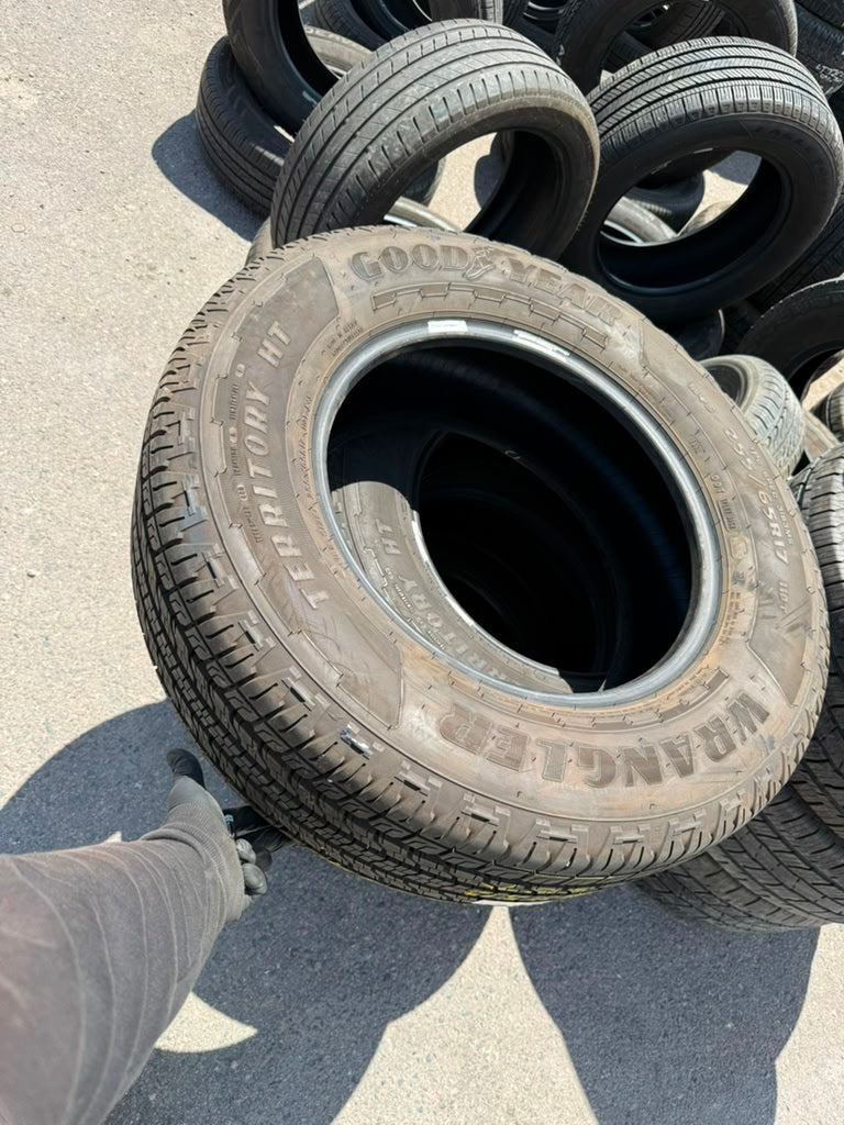 255/65R17 Set (4 Used Tires) Goodyear Wrangler Territory HT
