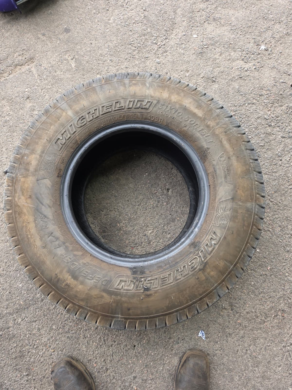 LT31x10.50R15 Pair (2 Used Tires) Michelin Defender LTX