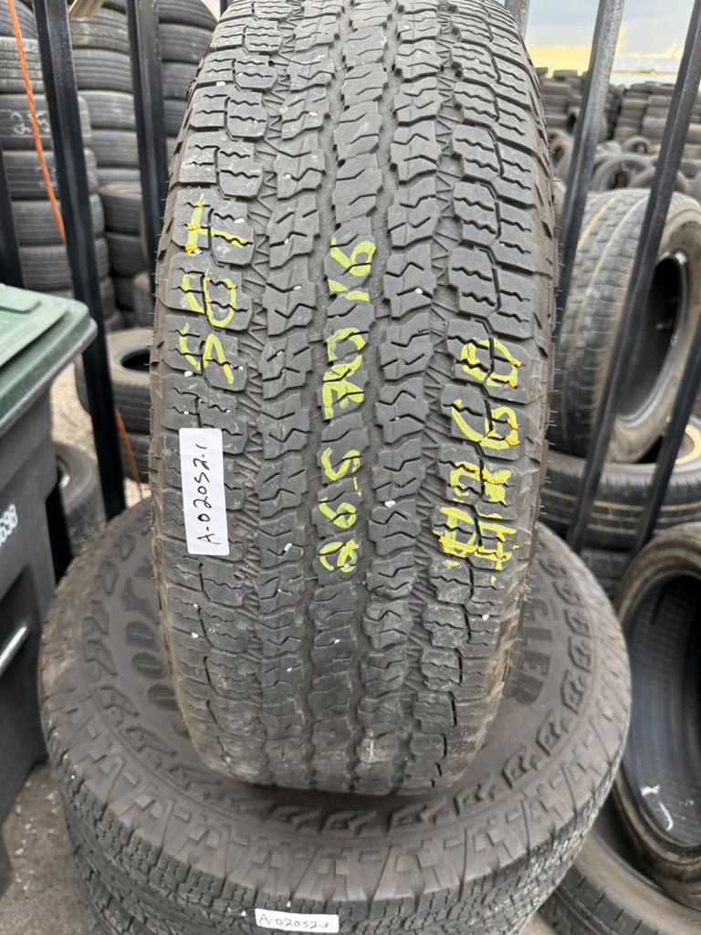 265/70R16 Set (4 Used Tires) Goodyear Wrangler Territory AT