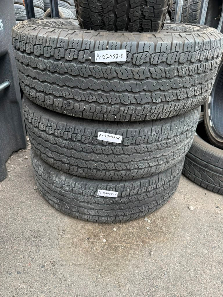 265/70R16 Set (4 Used Tires) Goodyear Wrangler Territory AT