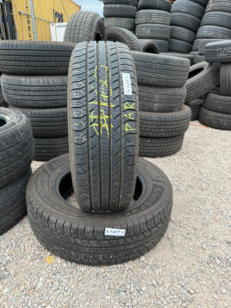235/65R17 Pair (2 Like New Tires) Goodyear Assurance Outlast