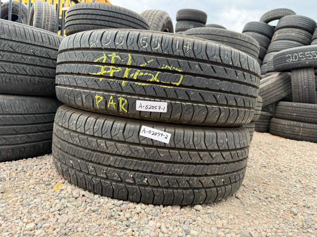 235/65R17 Pair (2 Like New Tires) Goodyear Assurance Outlast