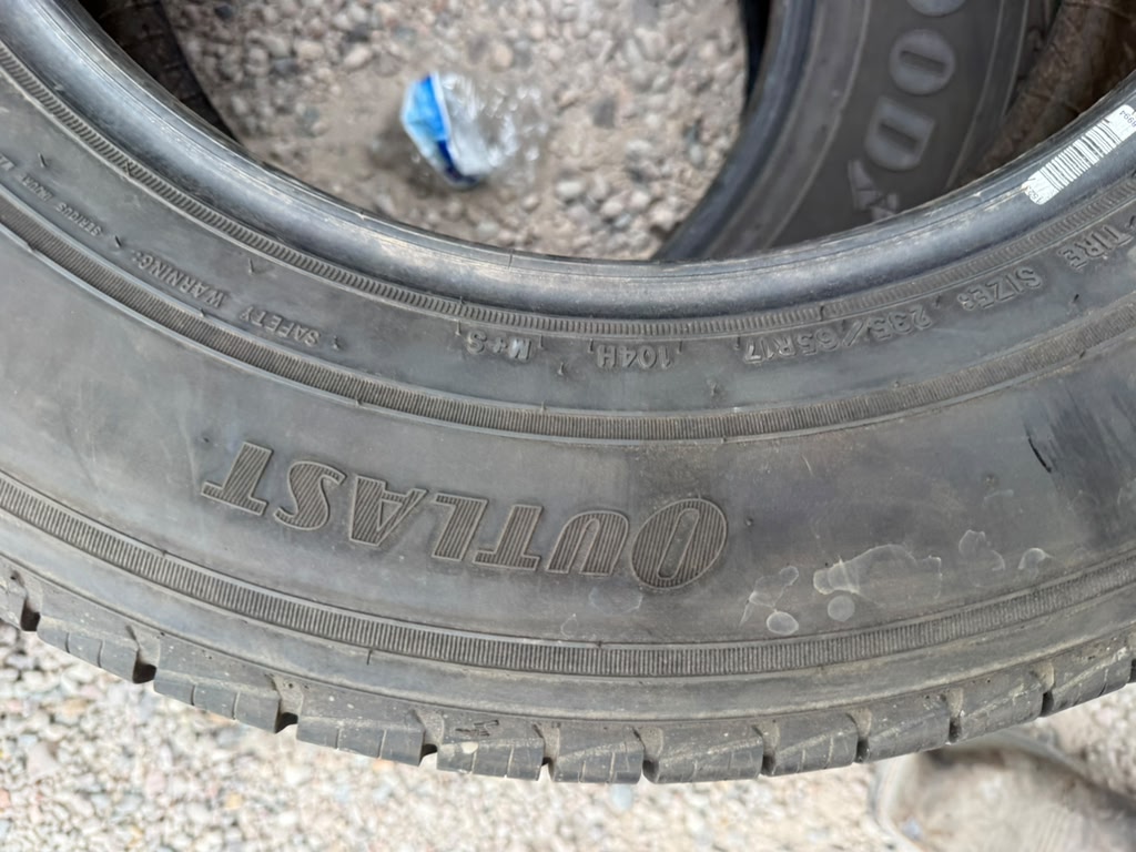 235/65R17 Pair (2 Like New Tires) Goodyear Assurance Outlast