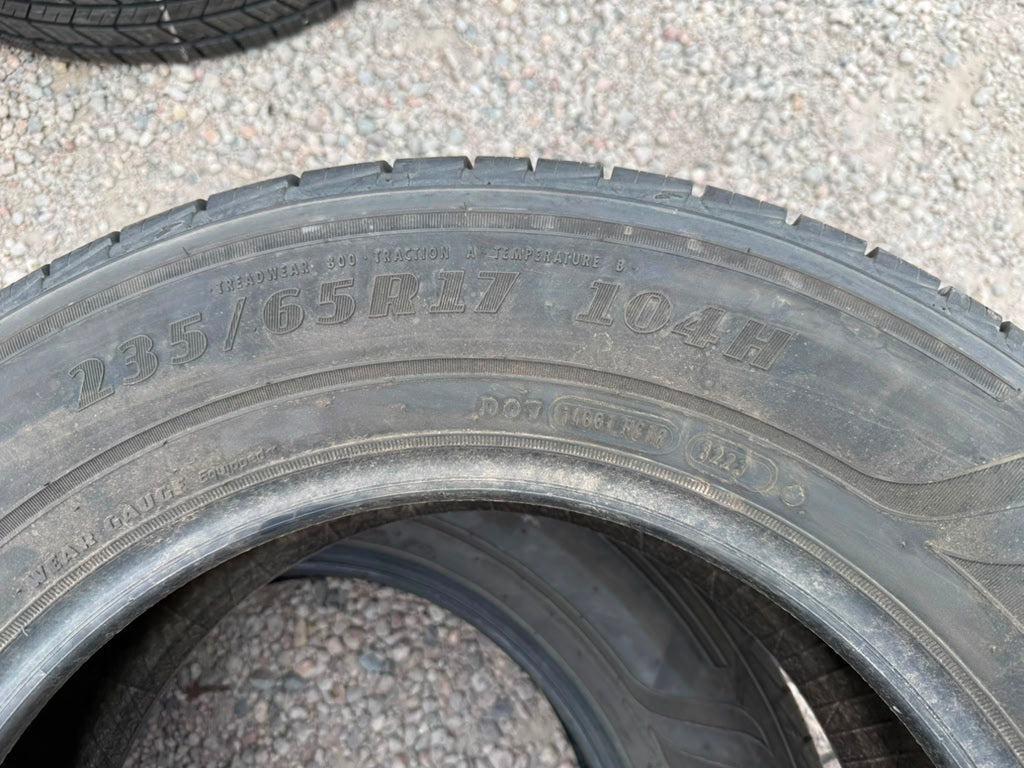 235/65R17 Pair (2 Like New Tires) Goodyear Assurance Outlast