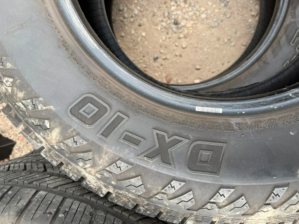 LT265/70R17 Pair (2 Used Tires) Delinte DX-10