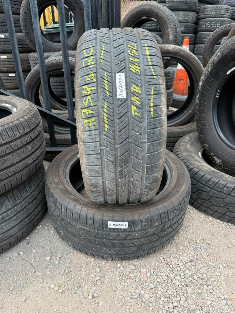 275/45R20 Pair (2 Used Tires) Goodyear Eagle LS