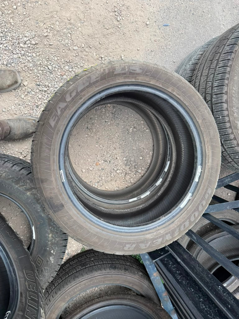 275/45R20 Pair (2 Used Tires) Goodyear Eagle LS