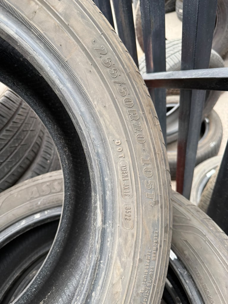 255/50R20 Set (4 Used Tires) Goodyear Assurance Finesse