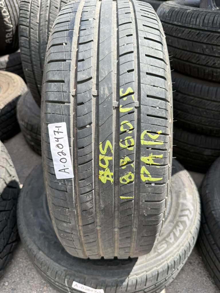 185/60R15 Pair (2 Used Tires) Mastercaft Stratus