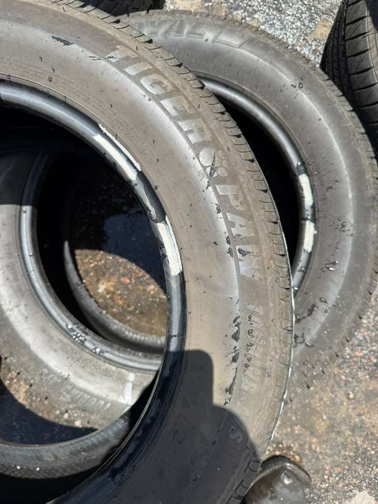 225/60R17 Pair (2 Used Tires) Tiger Paw Uniroyal Touring