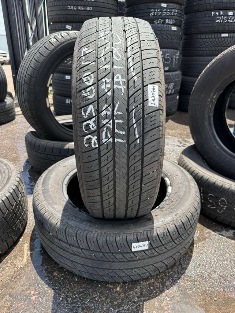 225/60R17 Pair (2 Used Tires) Tiger Paw Uniroyal Touring