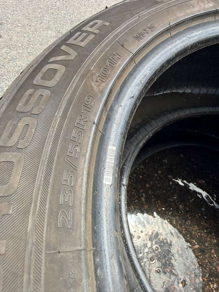 235/55R19 Pair (2 Like New Tires) Mohave Crossover