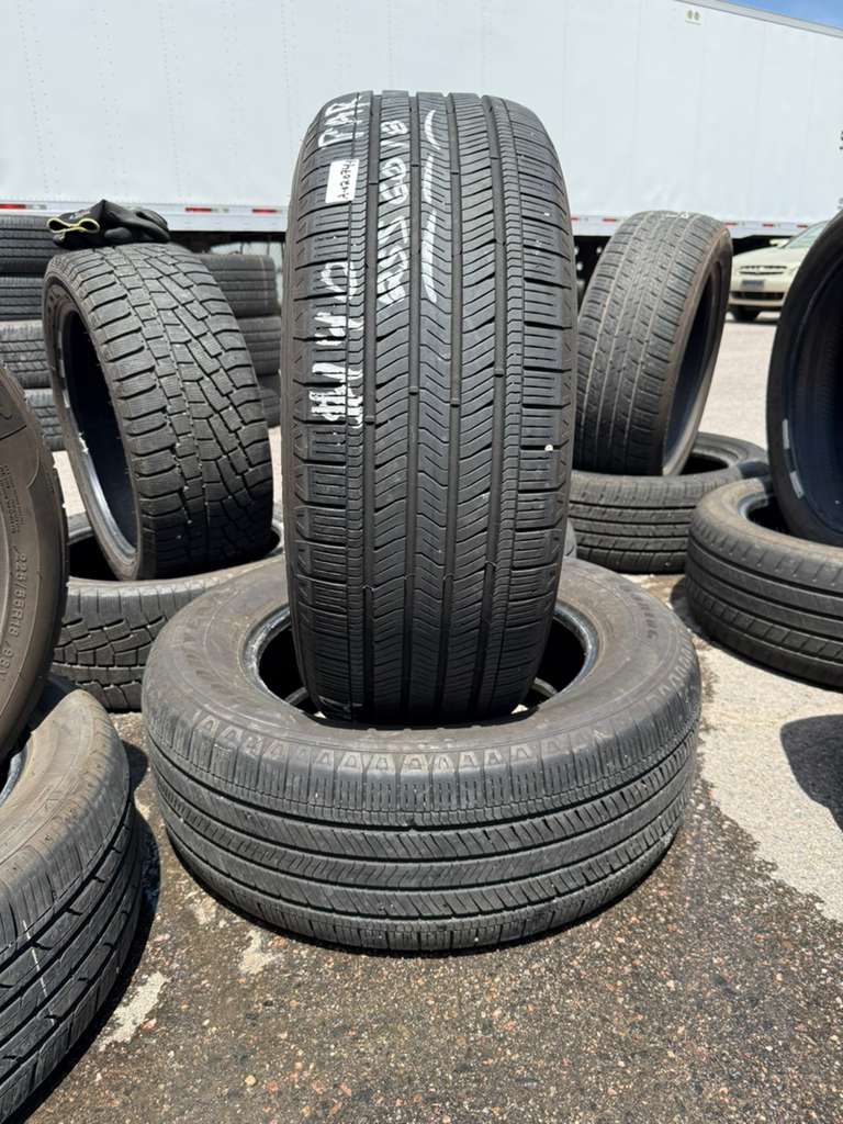 255/60R18 Pair (2 Used Tires) Goodyear Eagle Touring