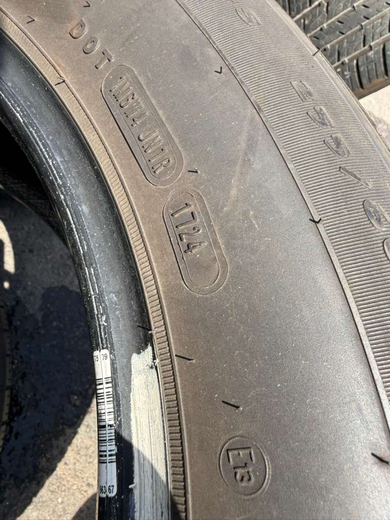 255/60R18 Pair (2 Used Tires) Goodyear Eagle Touring