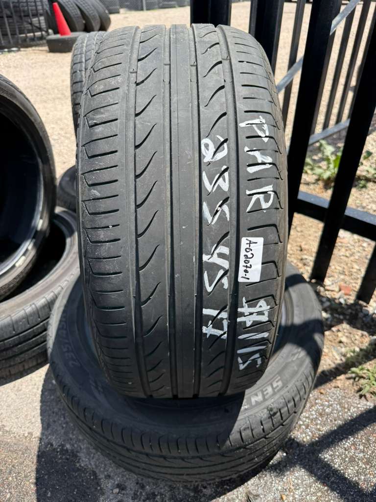 235/45R17 Pair (2 Used Tires) Sentury UHP