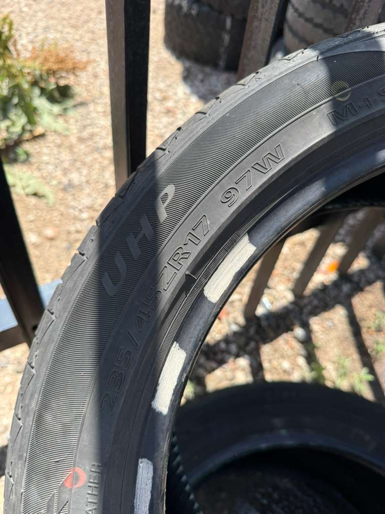 235/45R17 Pair (2 Used Tires) Sentury UHP