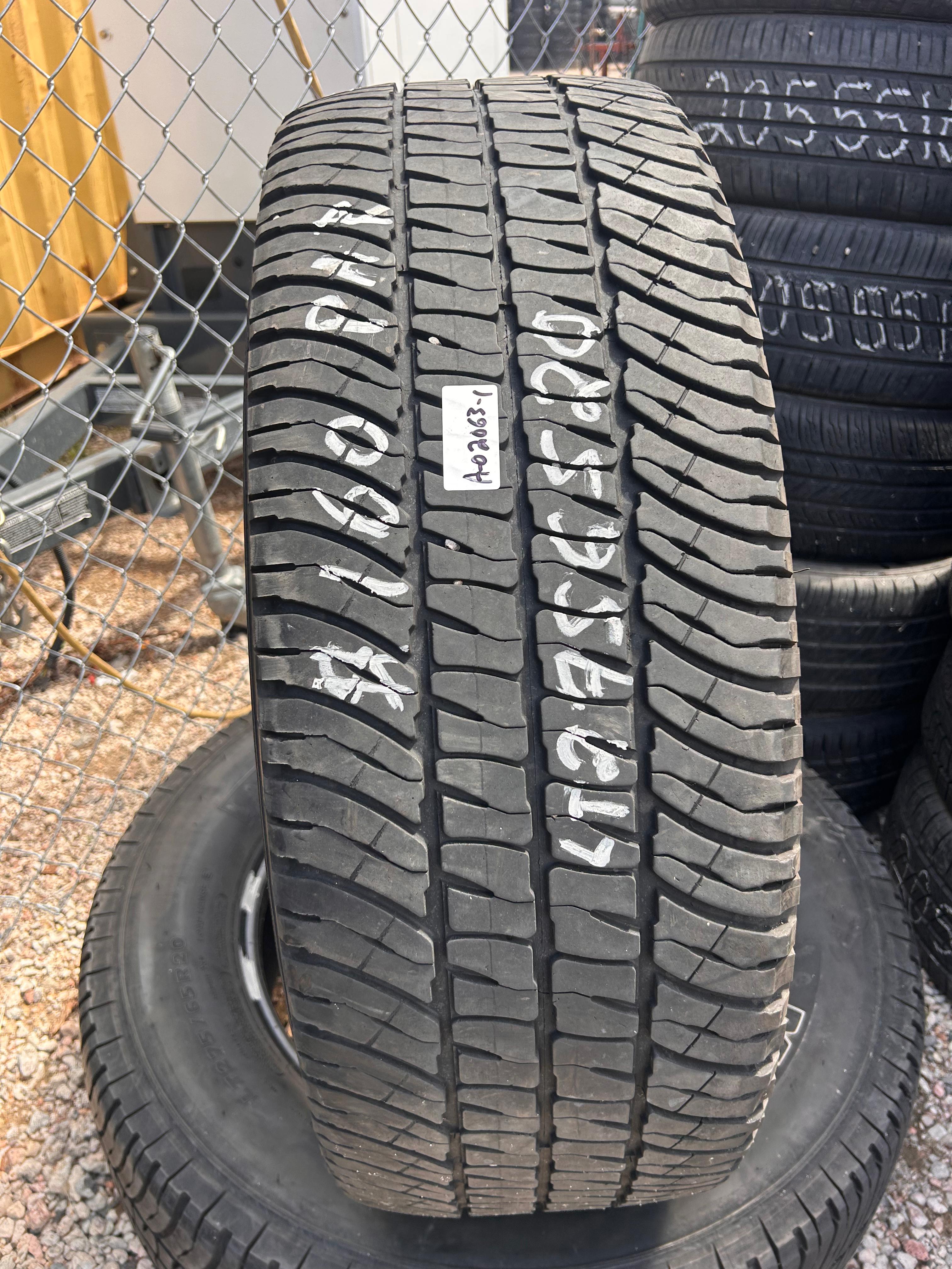 LT275/65R20 Pair (2 Used Tires) Michelin LTX AT2