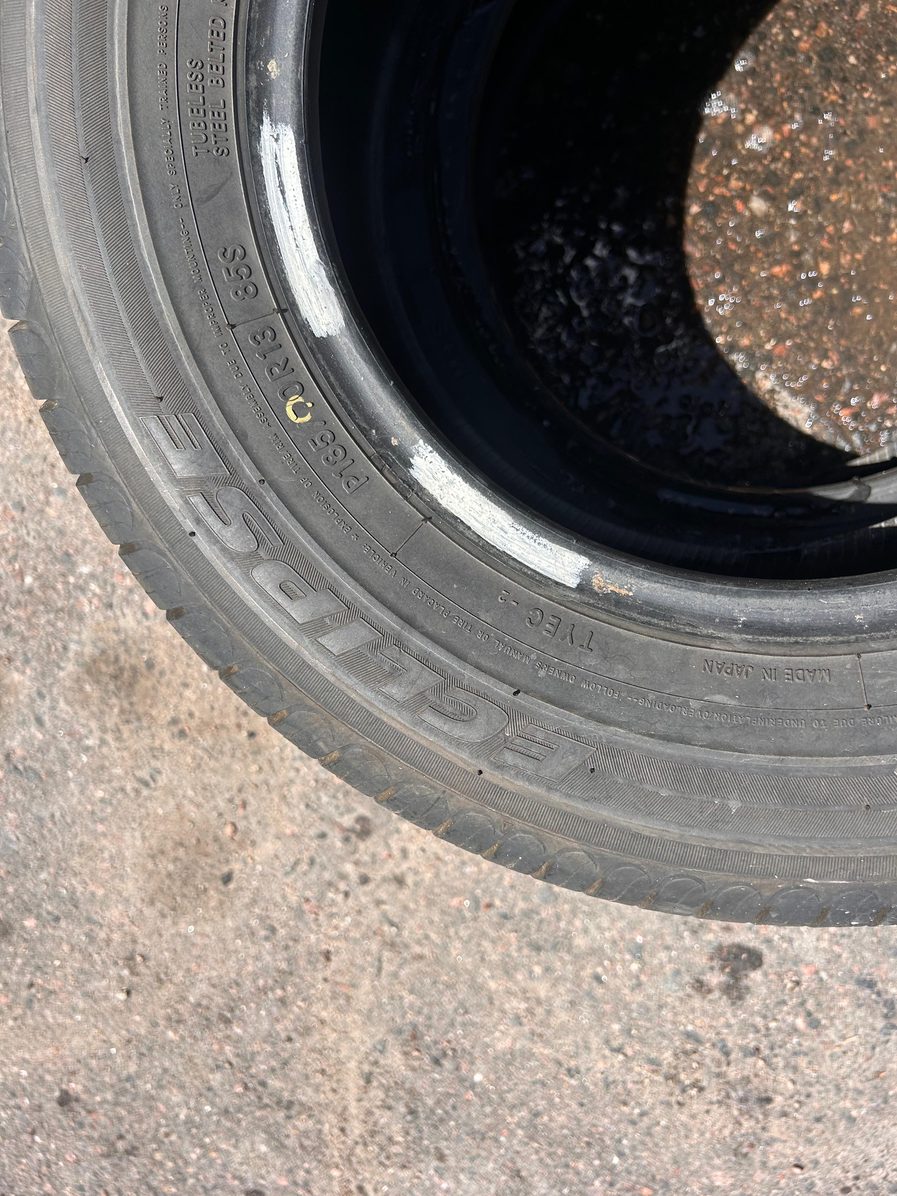 185/70R13 Pair (2 Like New Tires) Toyo Eclipse