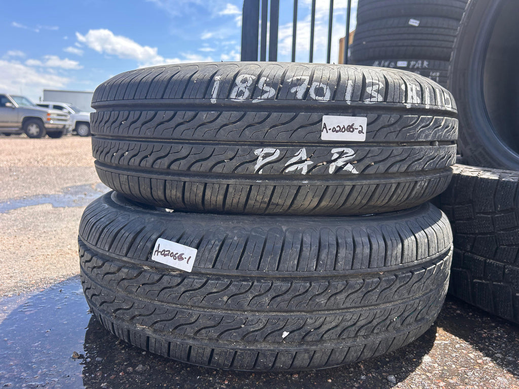 185/70R13 Pair (2 Like New Tires) Toyo Eclipse