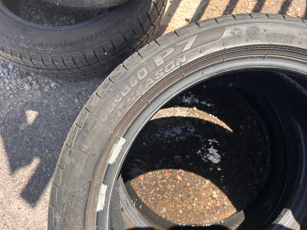 205/45R17 Pair (2 Used Tires) Pirelli Cinturato P7