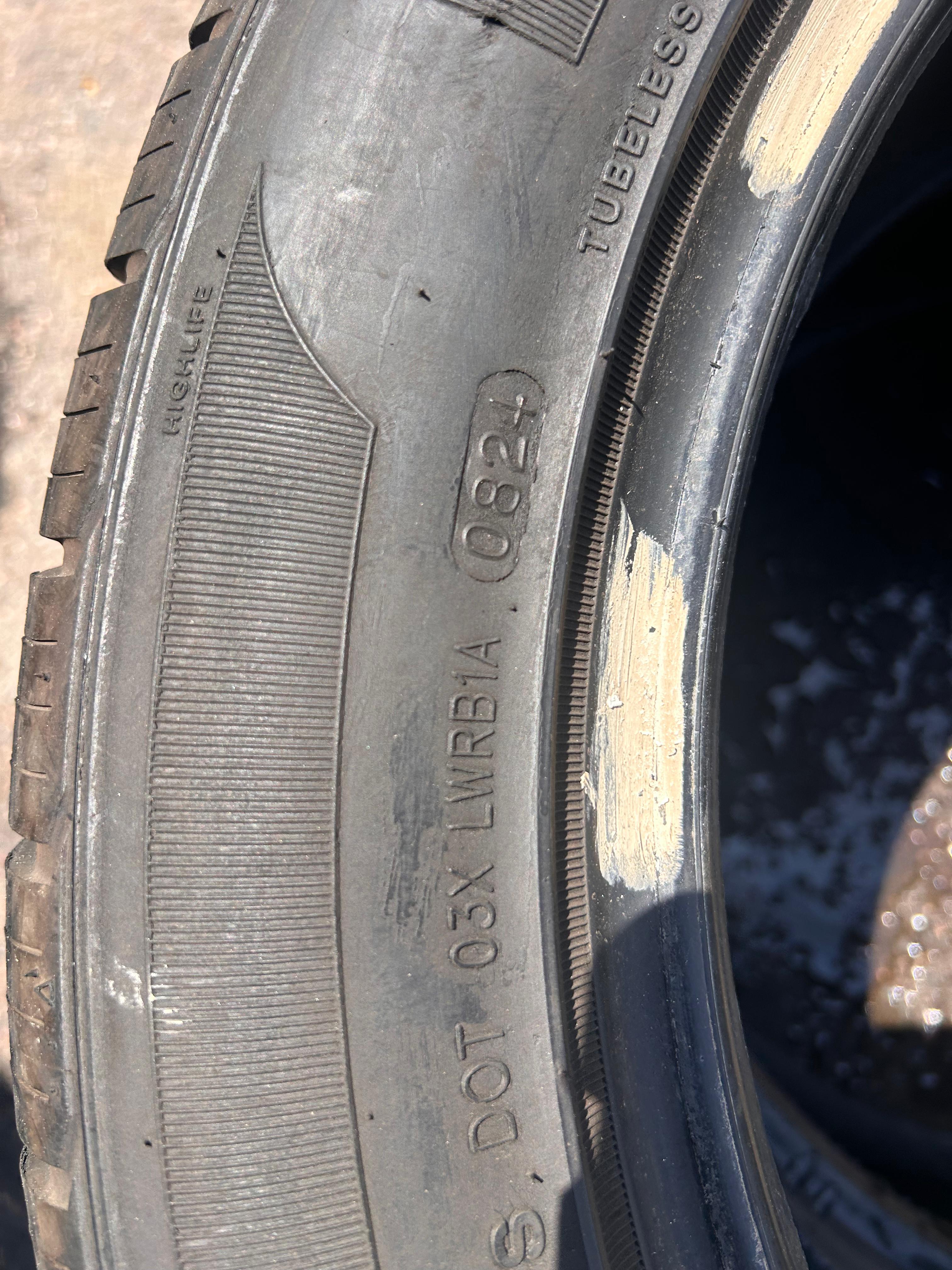 225/55R18 Pair (2 Used Tires) Milestar Ms-937
