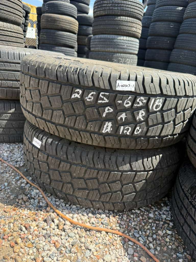 265/65R18 Pair (2 Used Tires) Mastercraft Stratus AP