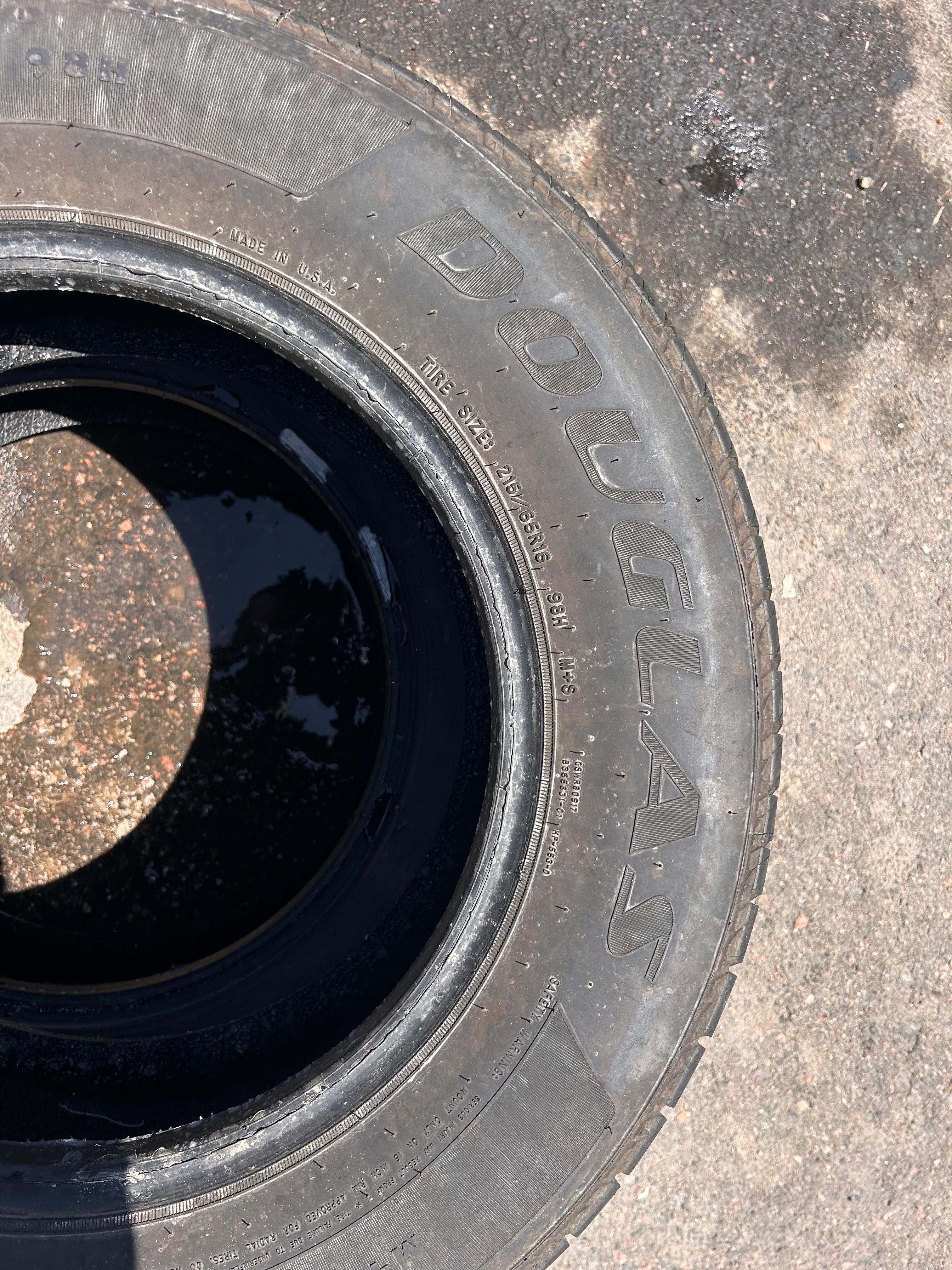 215/65R16 Pair (2 Used Tires) Douglas Touring