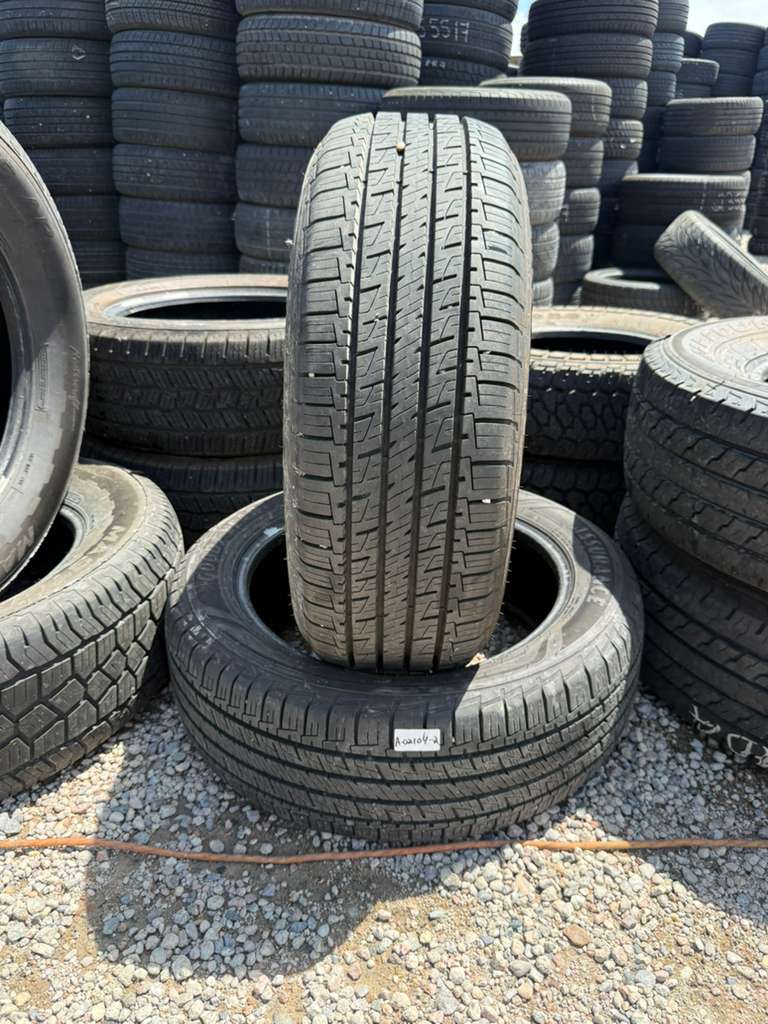 225/55R19 Pair (2 Used Tires) Goodyear Assurance MaxLife