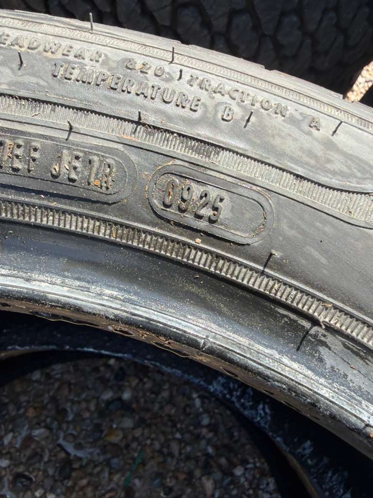 225/55R19 Pair (2 Used Tires) Goodyear Assurance MaxLife