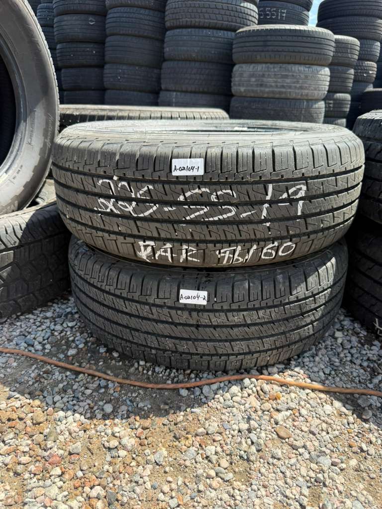 225/55R19 Pair (2 Used Tires) Goodyear Assurance MaxLife