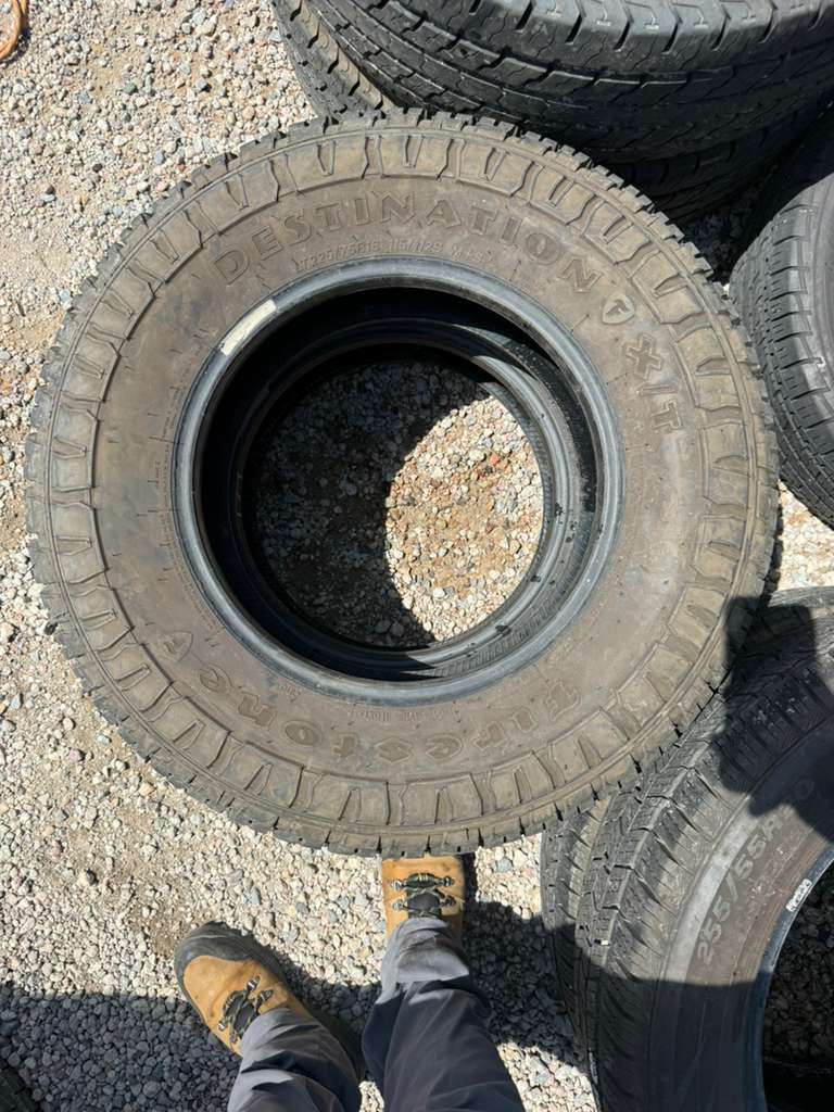 LT225/75R16 Pair (2 Used Tires) Firestone Destination X/T