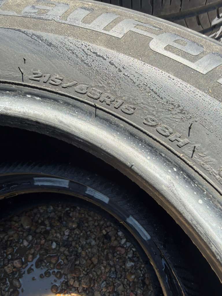 215/65R16 Pair (2 Used Tires) Laufenn G Fit AS
