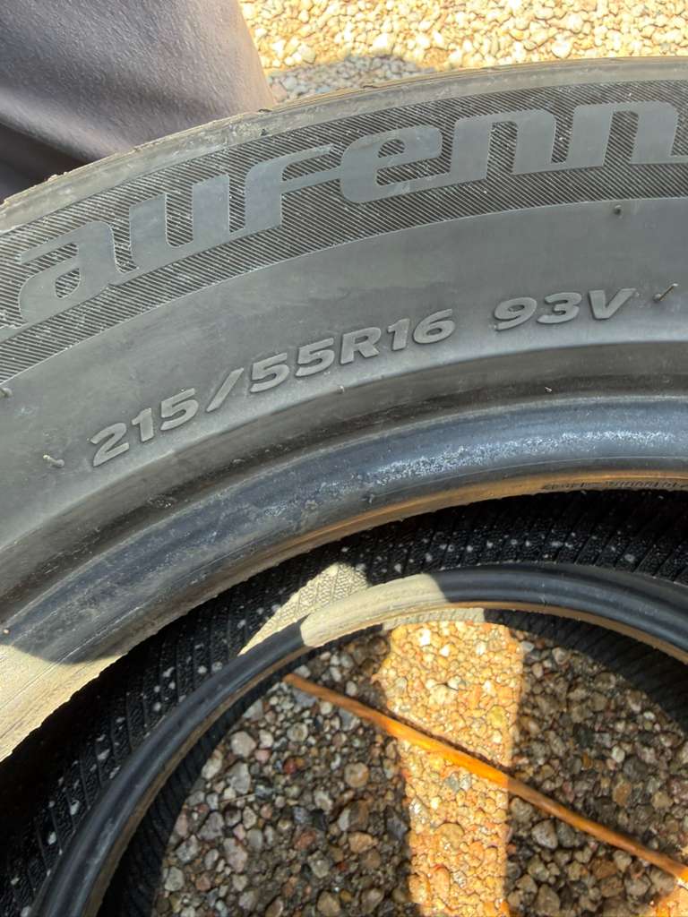 215/55R16 Pair (2 Used Tires) Laufenn G Fit AS