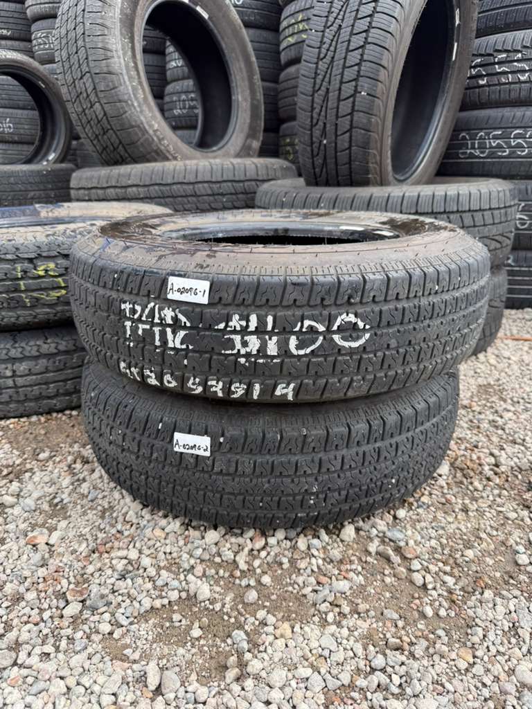ST205/75R14 Pair (2 Used Tires) Carlisle Reliance Radial ST