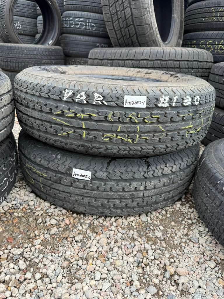 ST205/75R15 Pair (2 Used Tires) Hercules Power ST 2