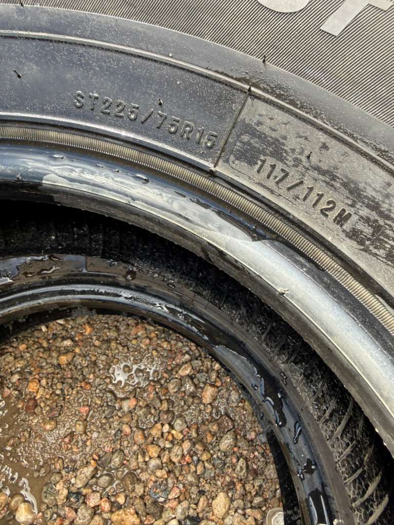 ST225/75R15 Pair (2 Used Tires) Trailer King RST