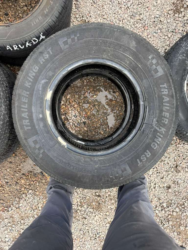 ST225/75R15 Pair (2 Used Tires) Trailer King RST