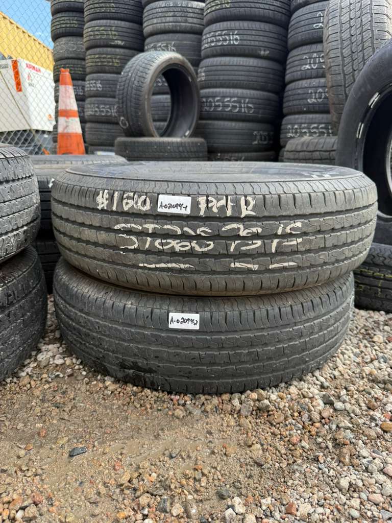 ST225/75R15 Pair (2 Used Tires) Trailer King RST