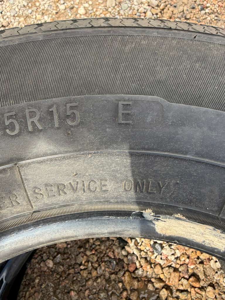 ST225/75R15 Pair (2 Used Tires) Trailer King RST