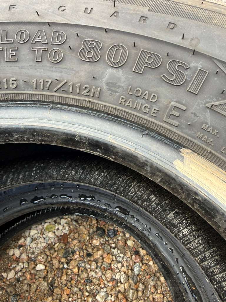 ST225/75R15 Pair (2 Used Tires) Goodyear Endurance