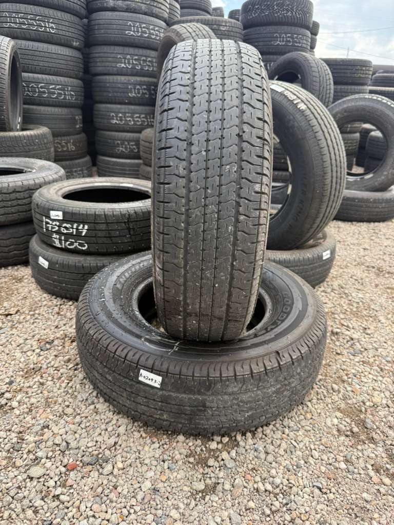 ST225/75R15 Pair (2 Used Tires) Goodyear Endurance