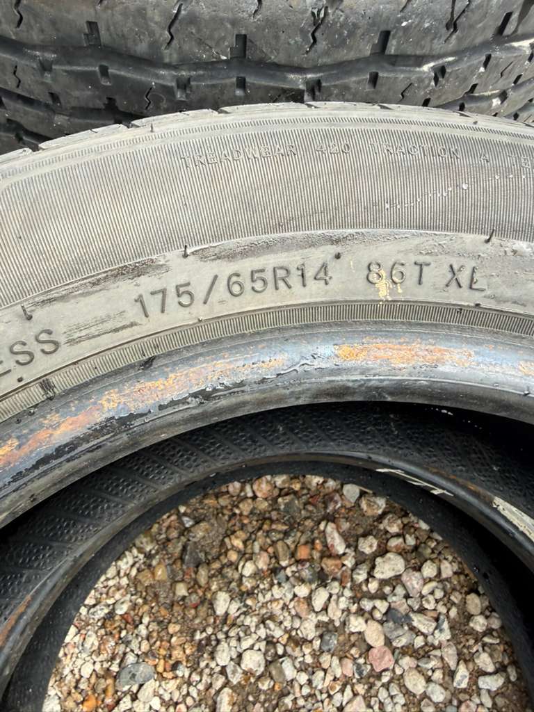 175/65R14 Pair (2 Used Tires) Blackhawk Street-H
