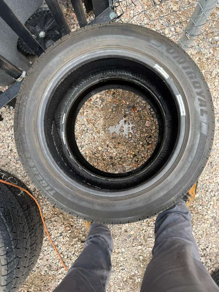 215/55R17 Pair (2 Used Tires) TigerPaw Uniroyal
