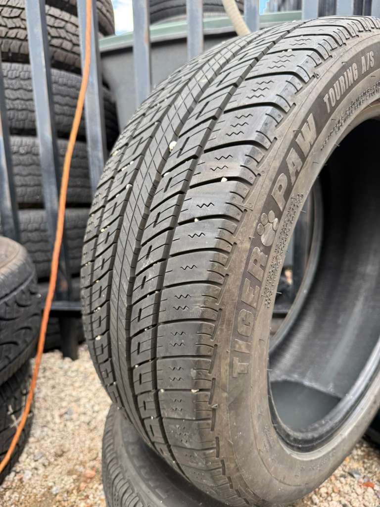 215/55R17 Pair (2 Used Tires) TigerPaw Uniroyal