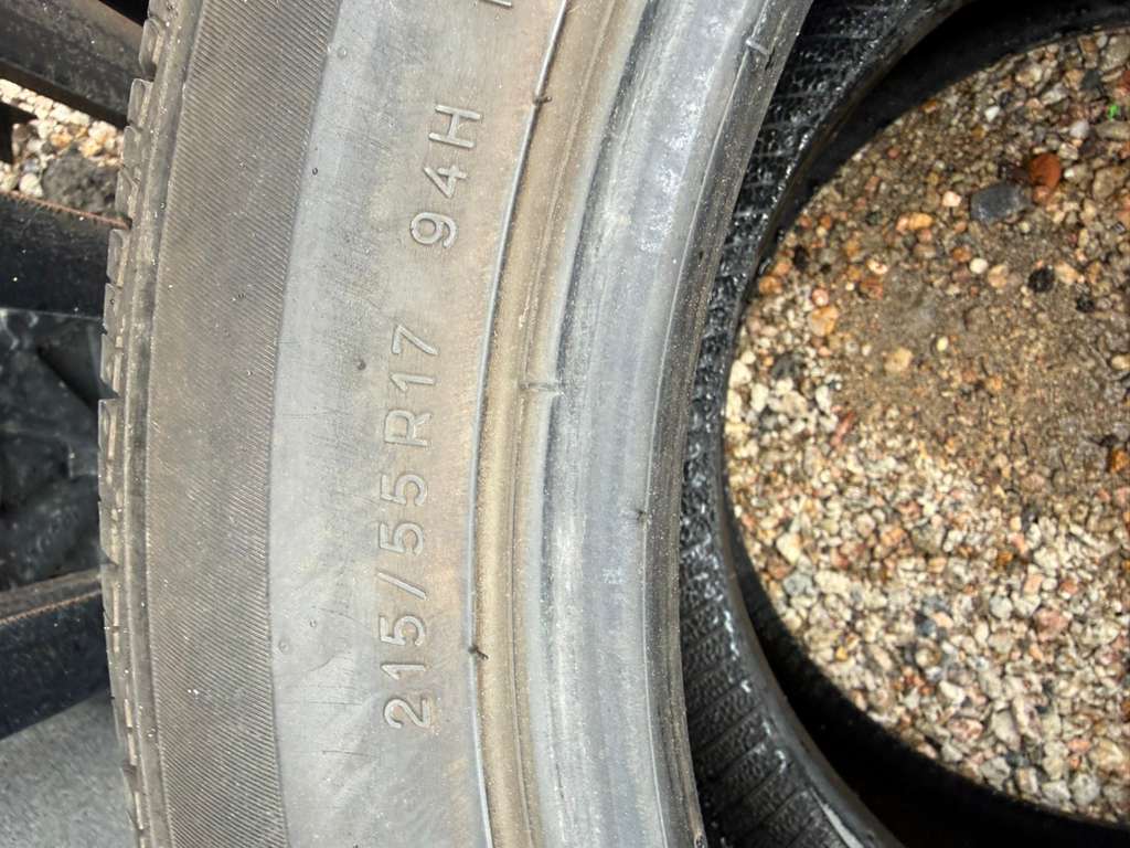 215/55R17 Pair (2 Used Tires) TigerPaw Uniroyal